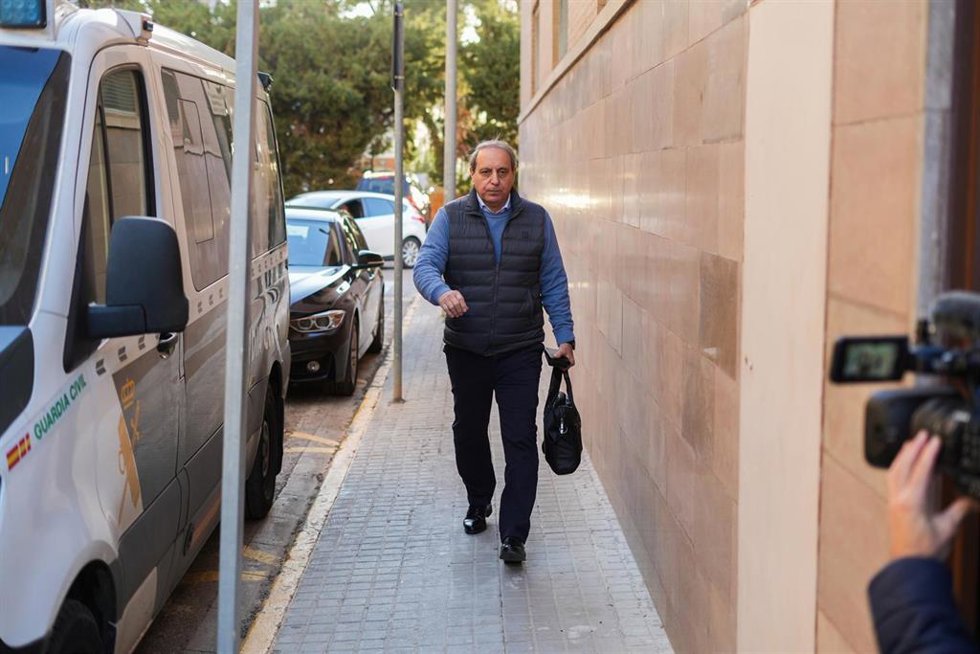 Moratilla a su llegada a los juzgados de Catarroja