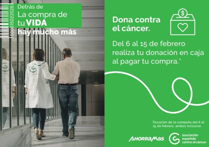 Cartel de la campaña 'Dona contra el cáncer'.