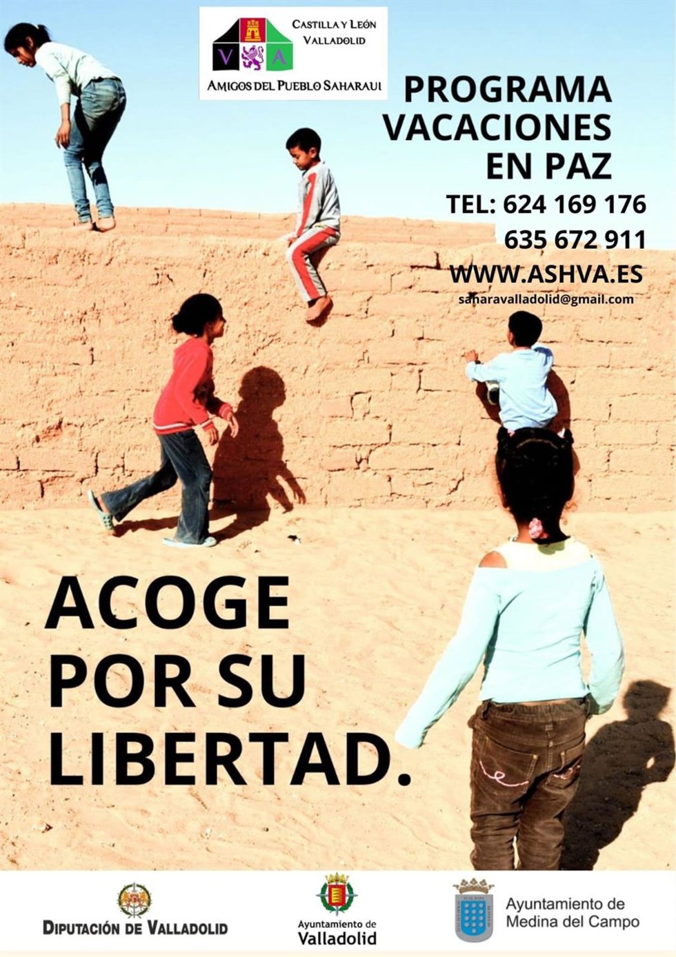 Nueva edición en Valladolid del programa 'Vacaciones en Paz' para la acogida temporal de menores saharauis.