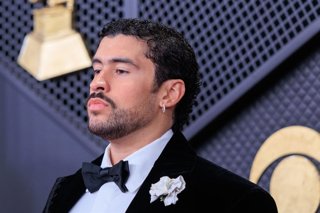 February 1, 2026, Los Angeles, California, USA: Bad Bunny on the red carpet of the 68th Annual Grammy Awards on Sunday February 1, 2026 at Crypto.com Arena in Los Angeles, California. JAVIER ROJAS/PI,Image: 1071374058, License: Rights-managed, Restriction