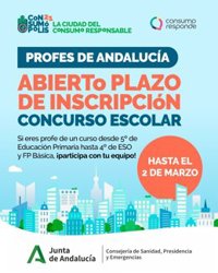 La Junta de Andalucía recuerda que el plazo para participar en el concurso Consumópolis acaba el próximo 2 de marzo