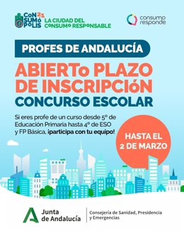 Cartel del concurso Consumópolis.
