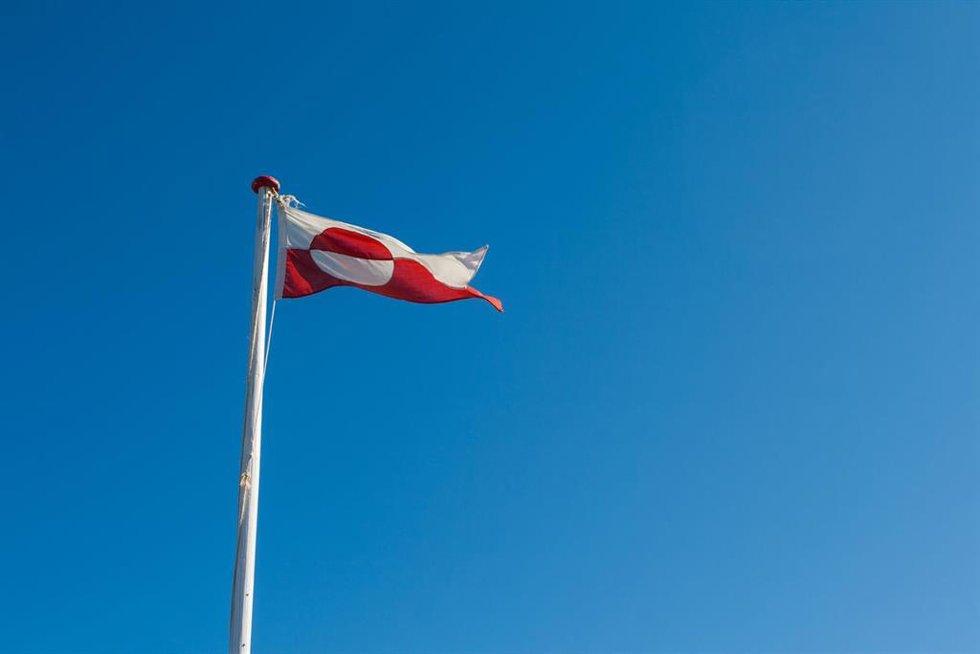 Bandera de Groenlandia.