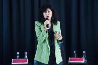 La ministra de Igualdad, Ana Redondo, inaugura el acto institucional de la Red Estatal Libres de MGF, en el Círculo de Bellas Artes, a 6 de febrero de 2026, en Madrid (España). 