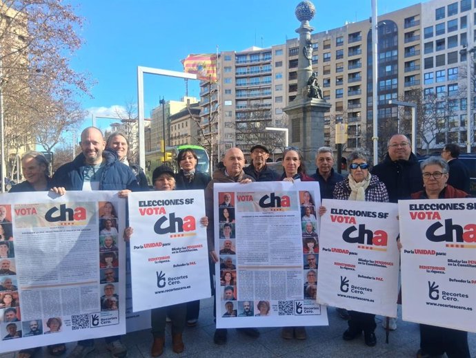 Profesionales  de la cultura piden el voto para Chunta Aragonesista (CHA).