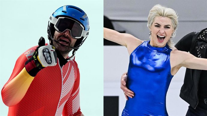 El esquiador Quim Salarich y la patinadora artística Olivia Smart.