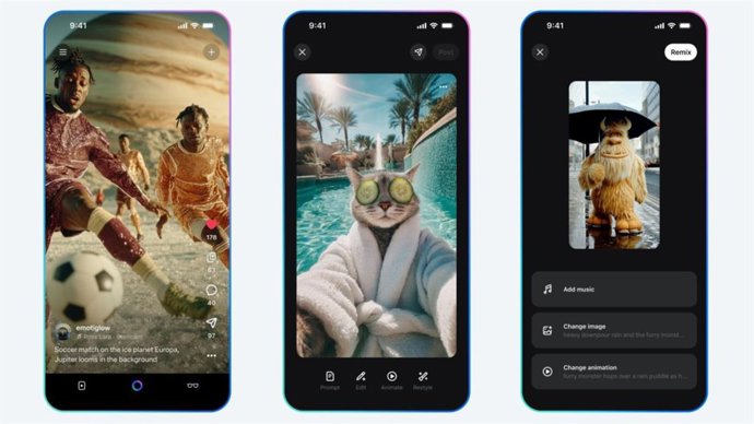 Aplicación Vibes de Meta.