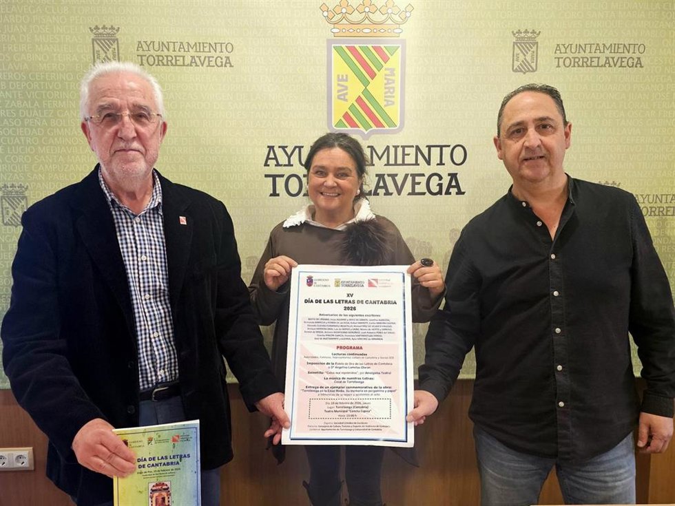 Presentación Día de las Letras de Cantabria 2026, que se celebrará en Torrelavega