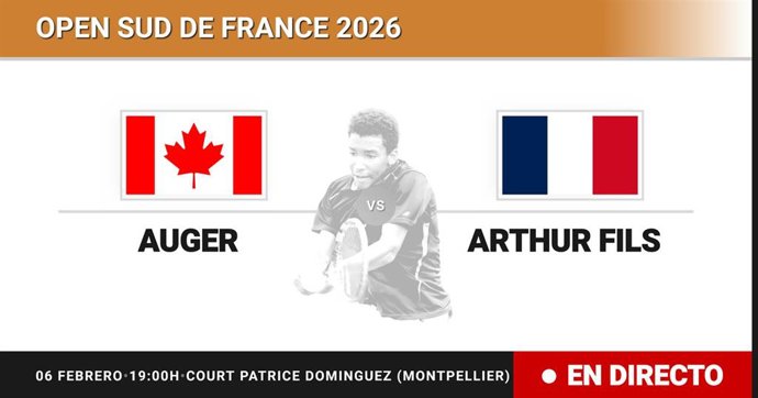 Felix Auger-Aliassime - Arthur Fils: resumen y estadísticas del partido de Cuartos de final de Open Sud de France