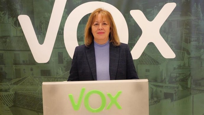 La diputada de Vox y vicepresidenta tercera de la Mesa del Parlamento de Andalucía, Cristina Jiménez.