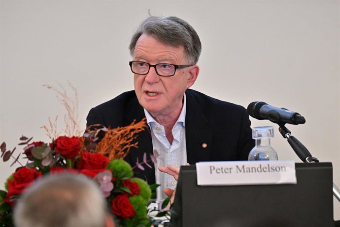 Archivo - El exembajador británico en Estados Unidos Peter Mandelson
