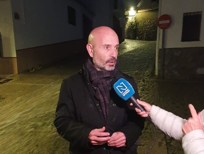 El subdelegado del Gobierno en Málaga, Javier Salas, en Benaoján