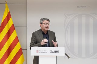 El secretari d'Estat de Transports i Mobilitat Sostenible, José Antonio Santano, durant una roda de premsa, en la Conselleria de Territori de la Generalitat, a 27 de gener de 2026, a Barcelona, Catalunya (Espanya). Foto d'arxiu