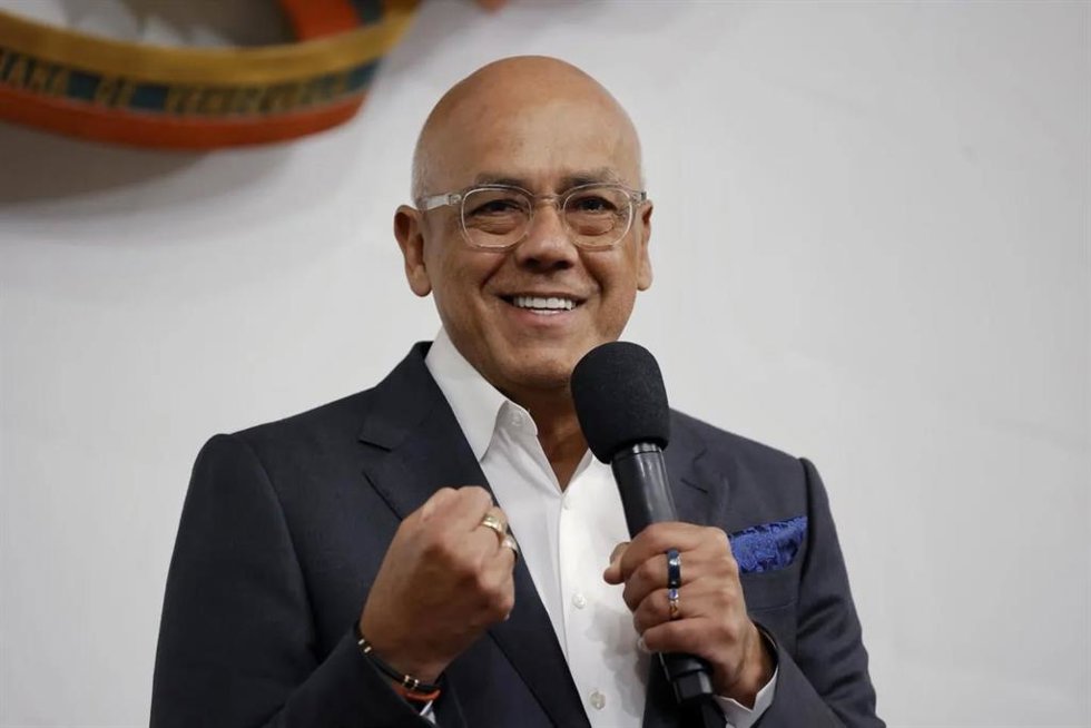 El presidente de la Asamblea Nacional venezolana, Jorge Rodríguez