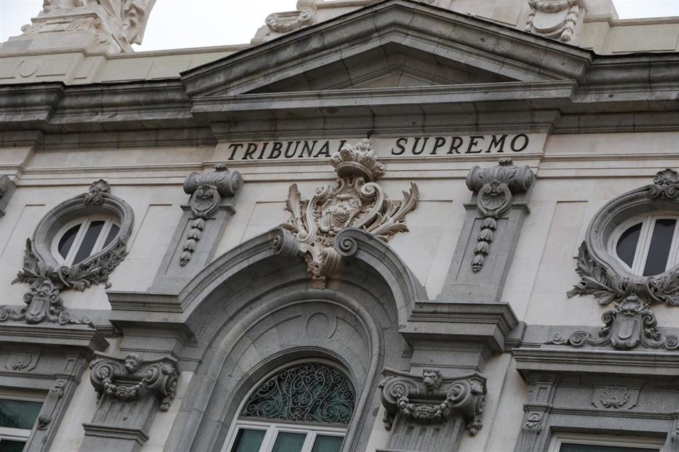 Archivo - Fachada del Tribunal Supremo, en Madrid (España).