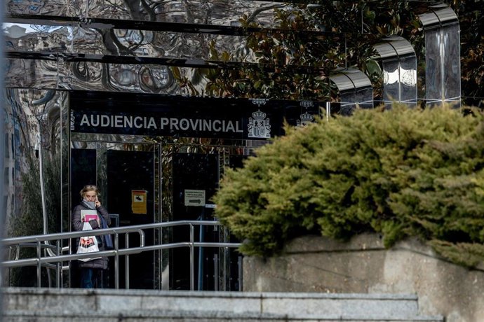 Exterior de la sede de la Audiencia Provincial de Madrid, a 28 de enero de 2026, en Madrid (España). 