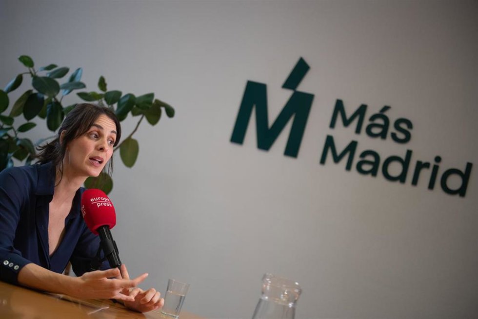La portavoz de Más Madrid en el Ayuntamiento de la capital y coportavoz de la formación, Rita Maestre, en una entrevista con Europa Press