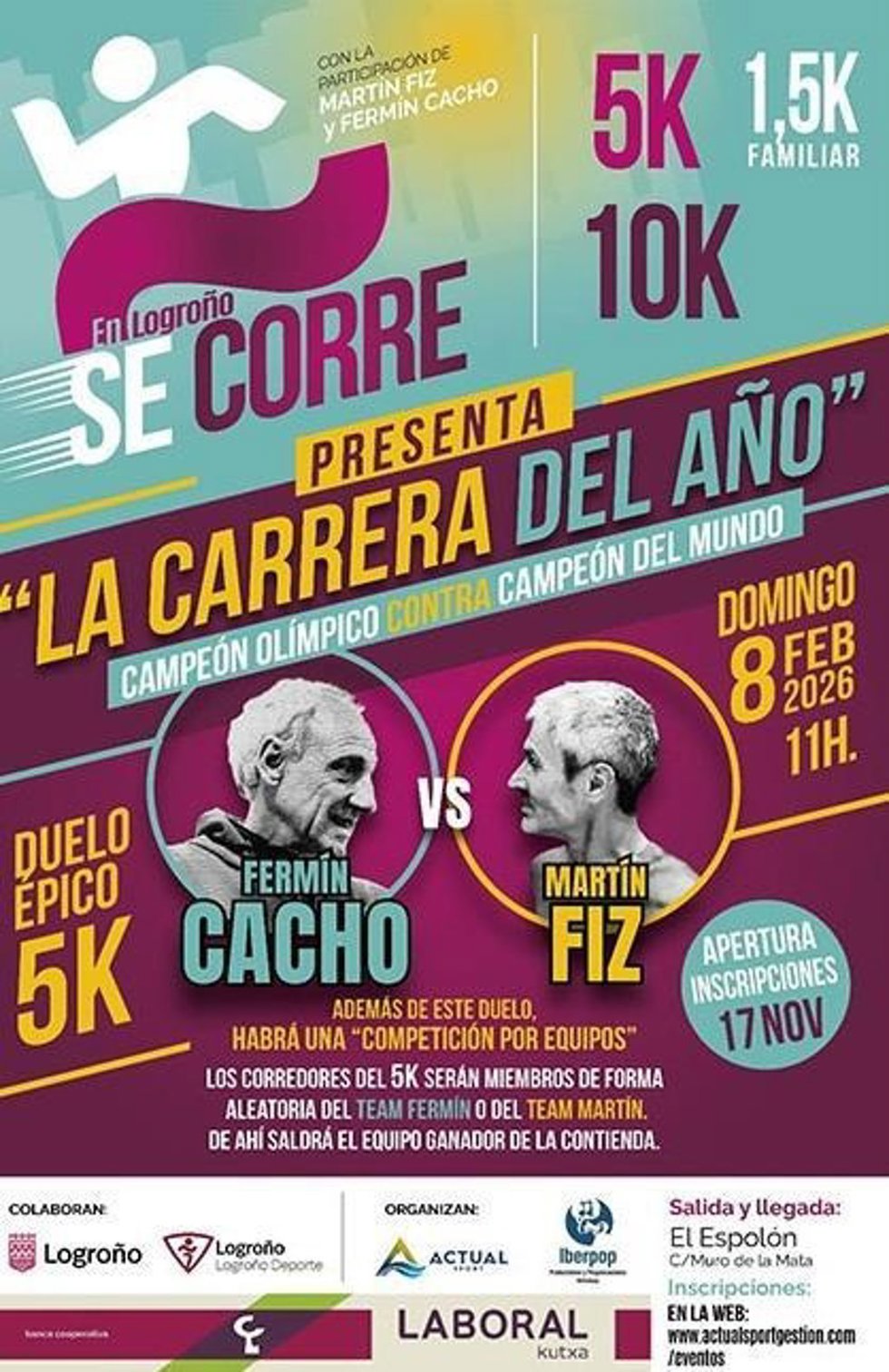 Más de 600 corredores participarán en la IV Carrera En Logroño Se Corre