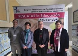 El arzobispo de Valladolid y presidente de la Conferencia Episcopal Española, Luis Javier Argüello, inaugura el II Congreso de Educación Católica Educar Merece la pena