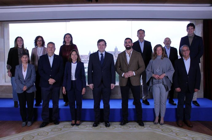 El presidente regional del PP y candidato a la reelección como presidente de la Junta, Alfonso Fernández Mañueco, participa en la presentación de la candidatura del PP por Salamanca