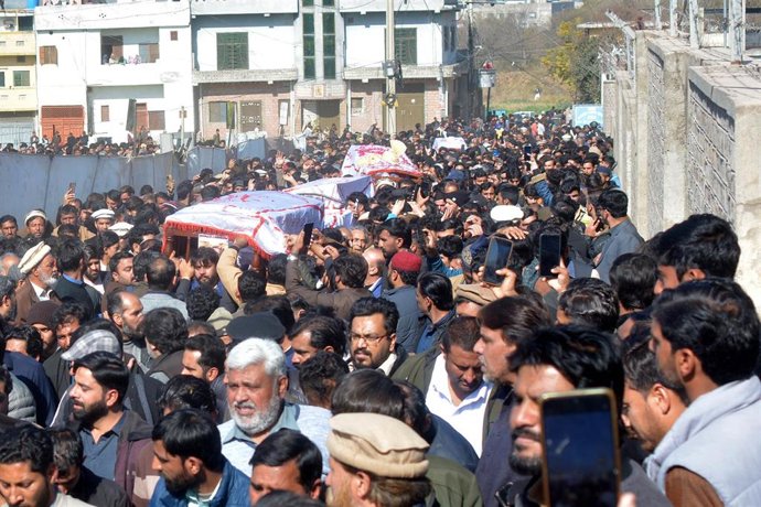 Funeral por las víctimas del atentado del 6 de enero de 2026 en Islamabad (Pakistán) 