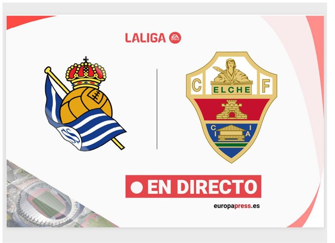 Onces Iniciales probables: Real Sociedad - Elche: resumen y estadísticas del partido de la jornada 23 de LaLiga EA Sports