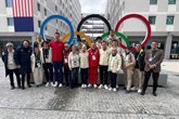 Foto: La ministra Milagros Tolón visita a los deportistas españoles en la Villa Olímpica de Milán