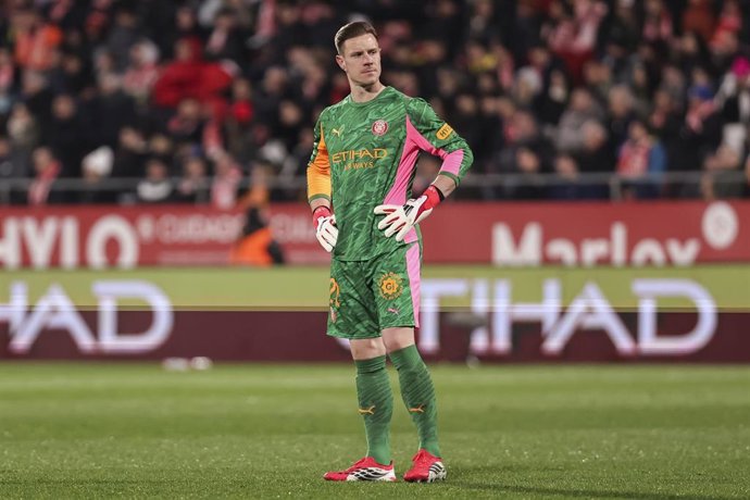 Marc-André ter Stegen, en un partido con el Girona FC.