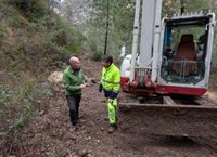 La Diputación de Jaén actúa "con celeridad" ante la rotura de una tubería de abastecimiento al sistema de La Loma