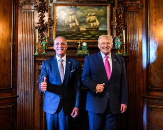 El presidente de Honduras, Nasry 'Tito' Asfura, y su homólogo estadounidense, Donald Trump