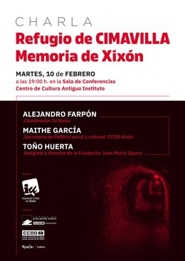 Cartel de la charla.