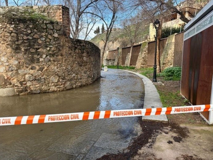 Crecida del río Tajo en Toledo tras las últimas borrascas