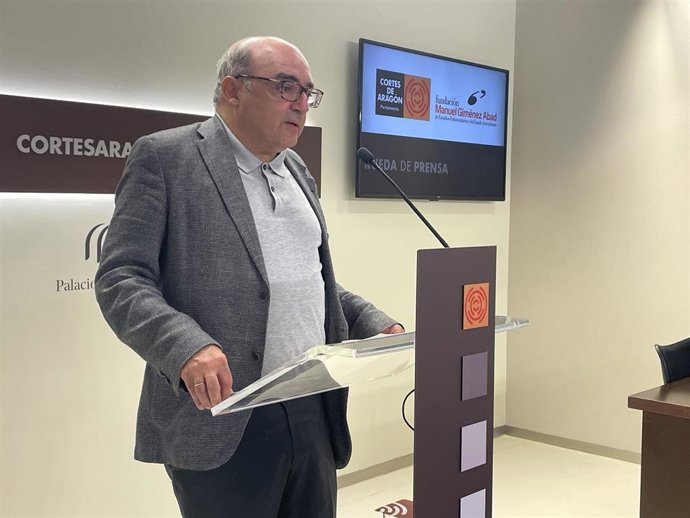 Archivo - El secretario general de la Fundación Manuel Giménez Abad, José Tudela.