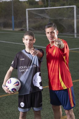 Alvaro y Joan Capdevila_Goles Contra el Cancer Infantil 20