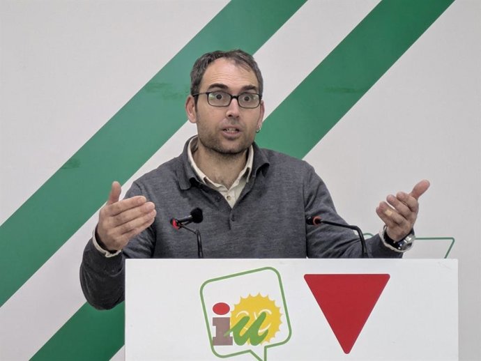 El coordinador general de IU Andalucía y diputado en el Congreso, Toni Valero, en una imagen de archivo