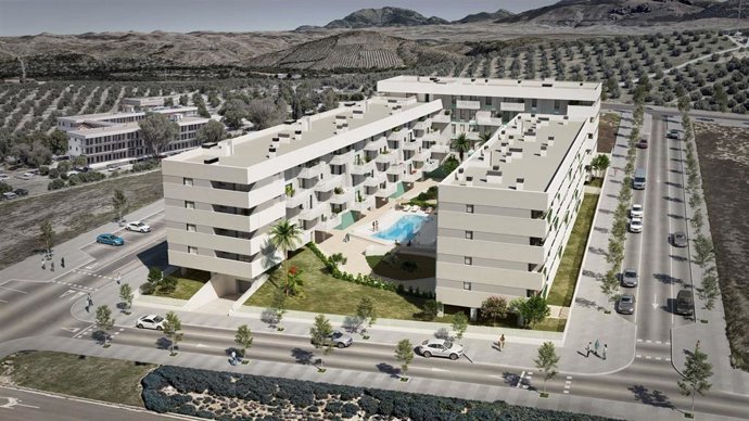 El Ayuntamiento de Jaén impulsa a través de Alvores y Somuvisa “Plazea”, 79 viviendas VP junto al centro comercial Jaén Plaza