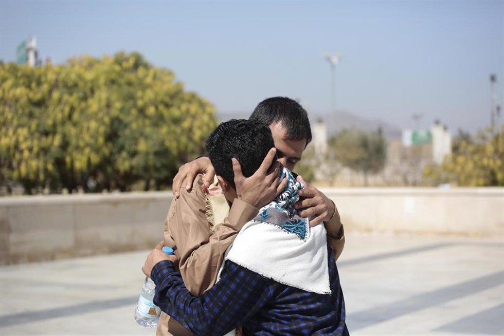 Archivo - Liberacion de militares yemeníes capturados previamente por la insurgencia hutí