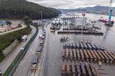 Foto: El Muelle de Valliniello consolida su intermodalidad con 43 maniobras ferroviarias de acero en enero