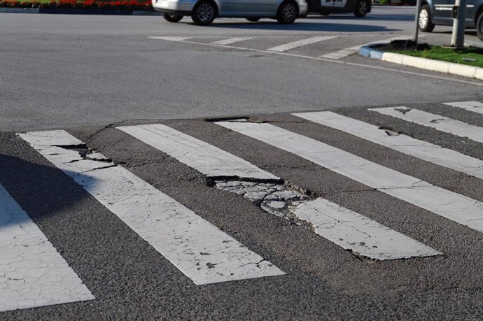 Daños causados por las lluvias en las calles de Marbella