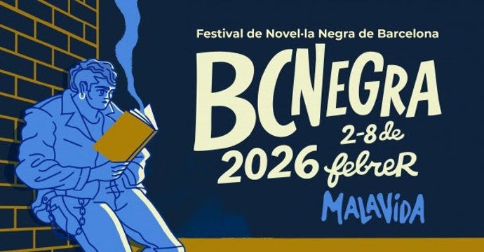 Cartel del festival de novela negra BCNegra 2026