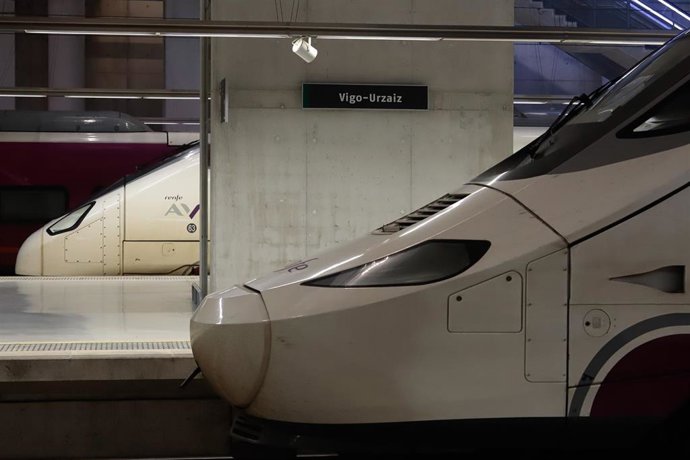 Andén vacío durante el segundo día consecutivo sin operativa en la Estación de Tren de Vigo de Vialia, a 6 de febrero de 2026, en Vigo, Galicia (España).