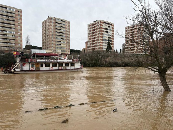 Temporal.- Concluye el fin de semana con 33 avisos hidrológicos activos en la cuenca del Duero, dos de nivel rojo