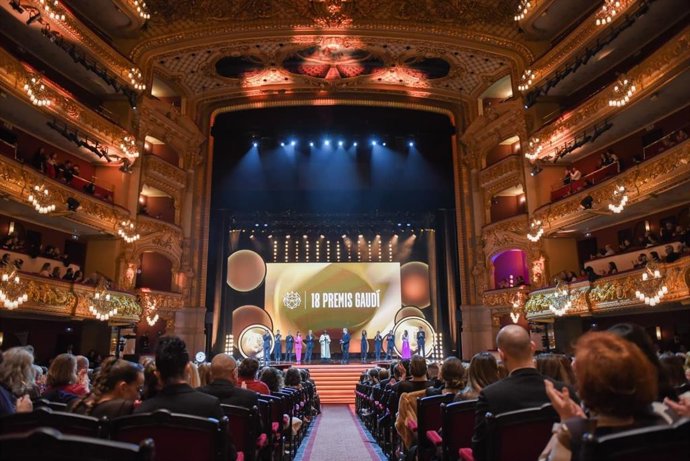 Panoràmica de la gala dels Premis Gaudí en el Liceu