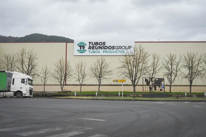 Fábrica de Tubos Reunidos de Amurrio, a 30 de enero de 2026, en Amurrio, Álava, País Vasco (España). La empresa ha convocado a los comités de las fábricas de Amurrio y Valle de Trápaga tras el anuncio del expediente de regulación, para explicar las medida