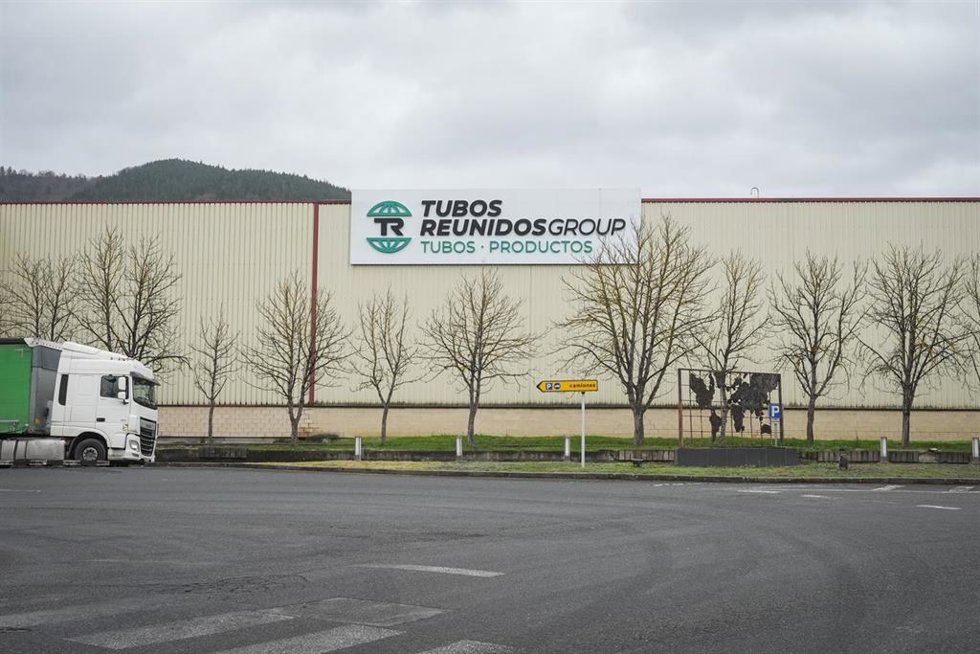 Fábrica de Tubos Reunidos de Amurrio, a 30 de enero de 2026, en Amurrio, Álava, País Vasco (España). La empresa ha convocado a los comités de las fábricas de Amurrio y Valle de Trápaga tras el anuncio del expediente de regulación, para explicar las medi