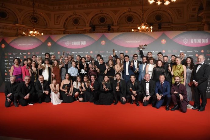 Foto com os vencedores dos Prémios Gaudí 2026