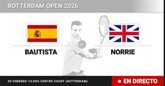 Foto: Roberto Bautista Agut - Cameron Norrie, en directo hoy: sigue el partido de Rotterdam Open