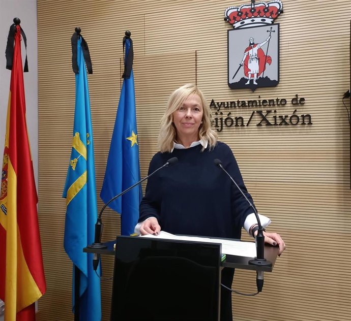 La portavoz del Grupo Municipal de Vox en el Ayuntamiento de Gijón, Sara Álvarez Rouco.