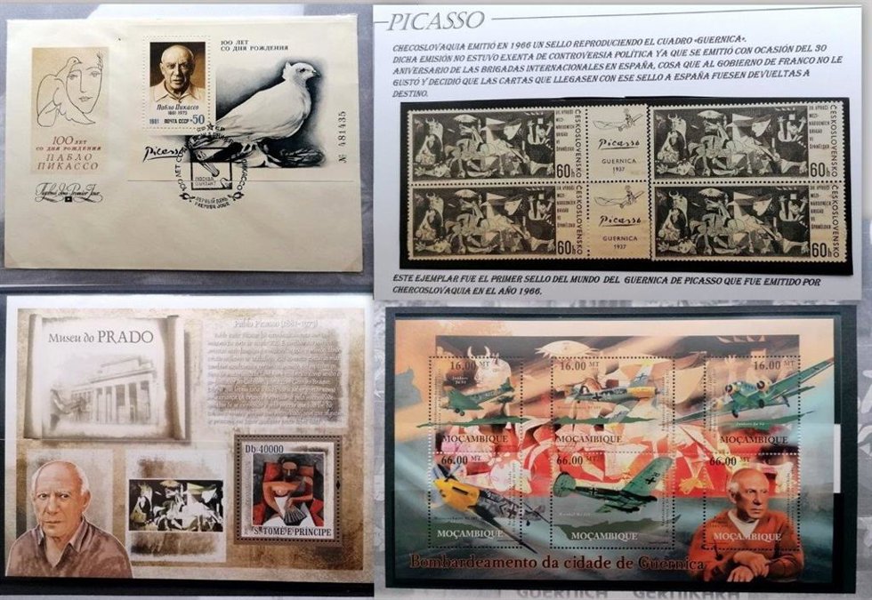 Correos acoge en Málaga una exposición filatélica dedicada a la figura universal de Picasso