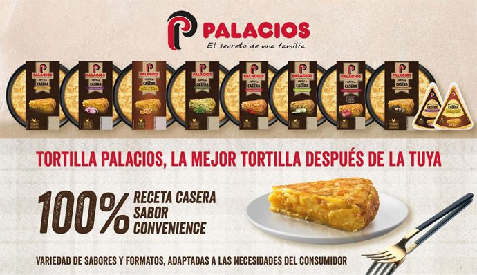 Nueva imagen en la gama Tortillas Palacios